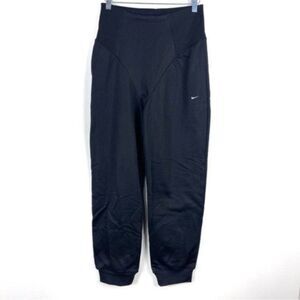Nike Dri-Fit High Waist Training Pants Fleece Lined Joggers Black Size Medium